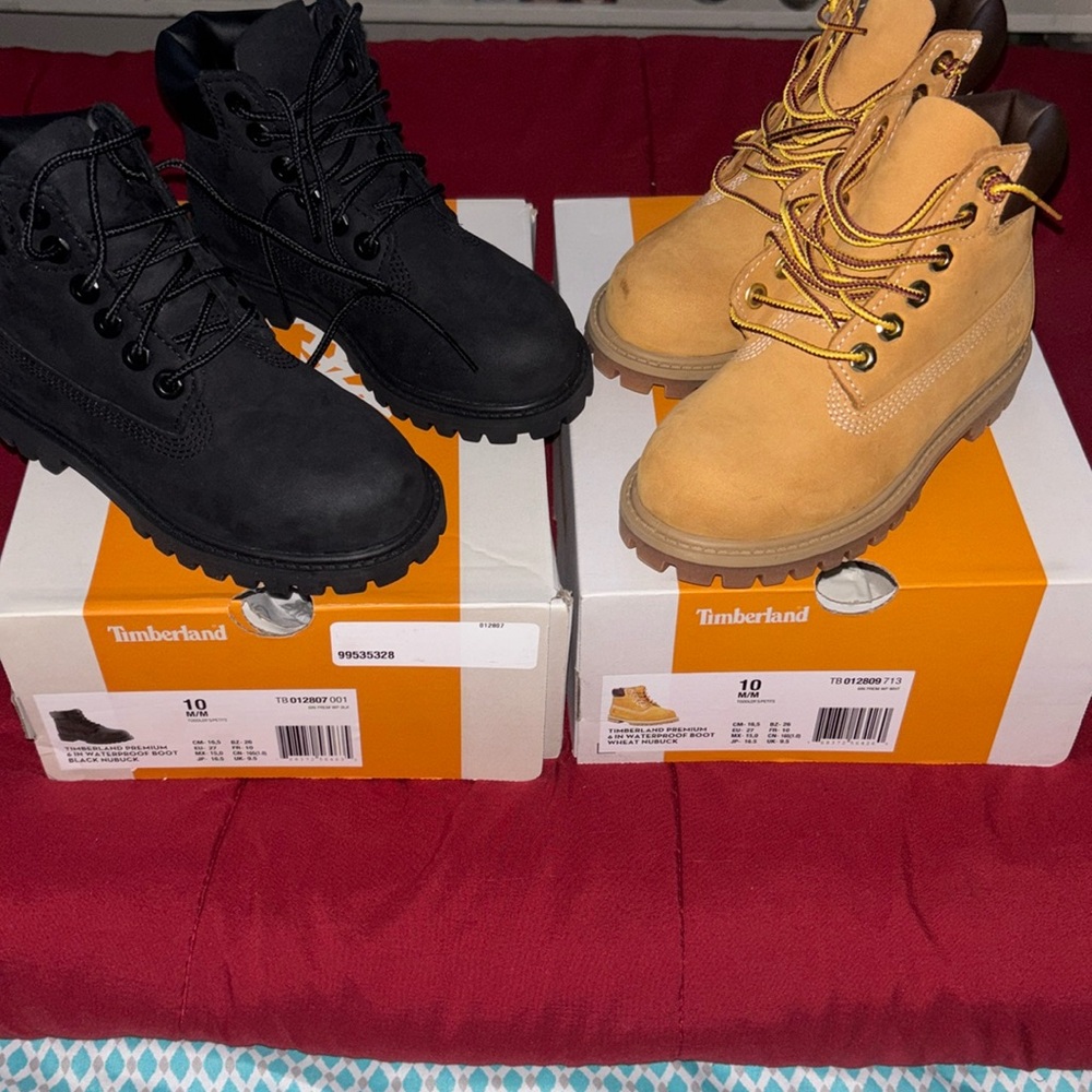 Brand New kids Timberlands size 10